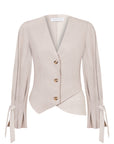 BEIGE STRIPED JACKET