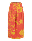 CONIC SKIRT WITH FLORAL PATTERN