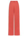 CLASSIC CORAL PLEATED PANTS