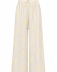 YELLOW EMBROIDERED PANTS