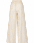 YELLOW EMBROIDERED PANTS