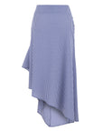 GINGHAM FLOUNCE MIDI SKIRT