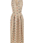 SLEEVELESS BALLOON DRESS WITH HEART MOTIFS