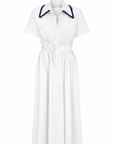WHITE POPLIN SHIRT DRESS