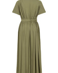 KHAKI POPLIN SHIRT DRESS