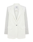 CLASSIC JACKET WITH BLUE STRIPED SLEEVES