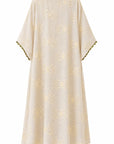 YELLOW EMBROIDERED CAFTAN