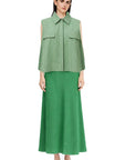 GREEN MAXI SKIRT