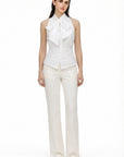 PORTOFINO BLOUSE WITH SHAWL DETAIL