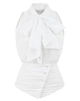 PORTOFINO BLOUSE WITH SHAWL DETAIL