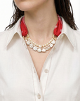 RED BANDANA NECKLACE