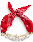 RED BANDANA NECKLACE