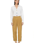 TRENCH PANTS WITH BUTTONS