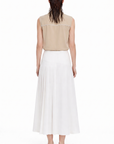 MIDI SKIRT WITH SIDE PLEATS
