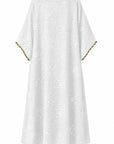 WHITE EMBROIDERED CAFTAN