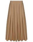 CAMEL SKIRT WITH PLEATS