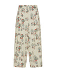 CARNIVAL PATTERNED WIDE LEG PANTS