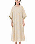 YELLOW EMBROIDERED CAFTAN