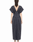 BALLOON-LIKE DRESS WITH FITTED WAIST