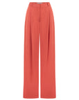 CLASSIC CORAL PLEATED PANTS