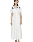 WHITE POPLIN SHIRT DRESS