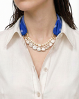BLUE BANDANA NECKLACE
