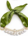 KHAKI BANDANA NECKLACE