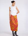 BLACK ZAMBAK BLOUSE WITH PLEATED WAIST