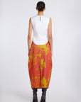 BLACK ZAMBAK BLOUSE WITH PLEATED WAIST