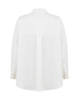 OLIMPOS WHITE SHIRT WITH EMBROIDERED BUTTONS