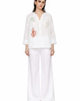 AMALFI SHIRT WITH EMBROIDERY