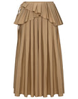CAMEL SKIRT WITH PLEATS