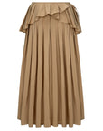 CAMEL SKIRT WITH PLEATS