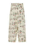CARNIVAL PATTERNED WIDE LEG PANTS