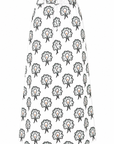 WHITE POPLIN SKIRT WITH EMBROIDERY